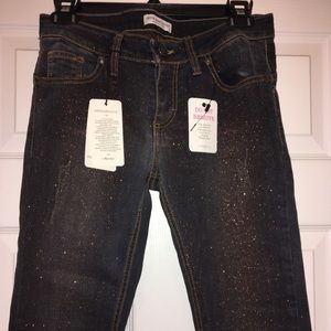 Think & Believe Glitter Jeans. Made in Italy.